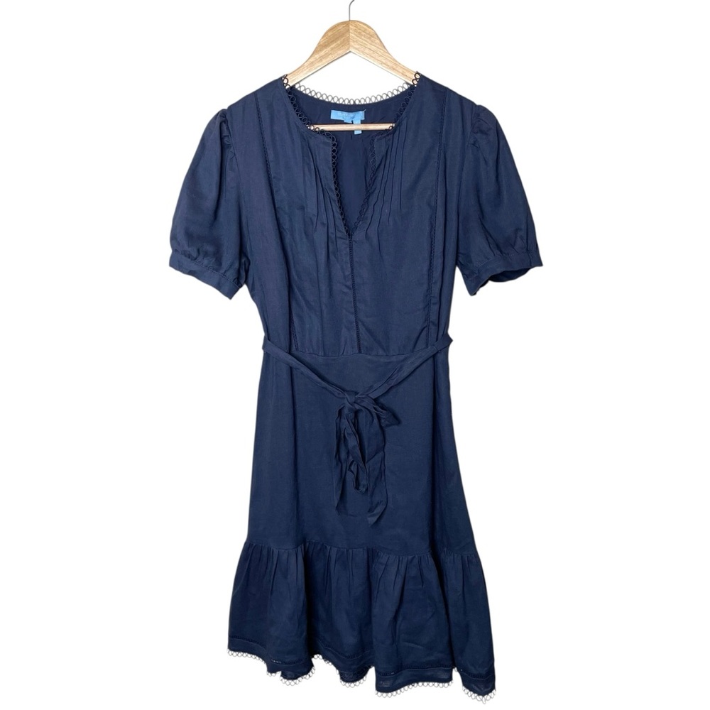 Draper James RSVP Puff Sleeve Tiered Dress Large - Picture 3 of 12